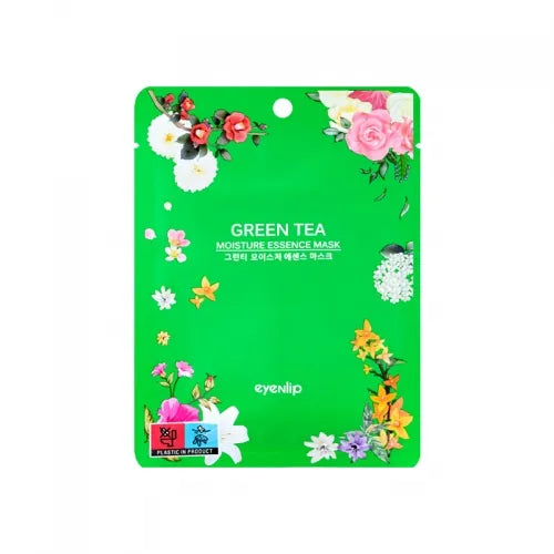 I&LIP Green Tea Moisture Essence Sheet Mask, 10-Pack