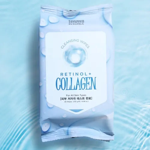 Tenzero Retinol Collagen Cleansing Tissues, 30 Count
