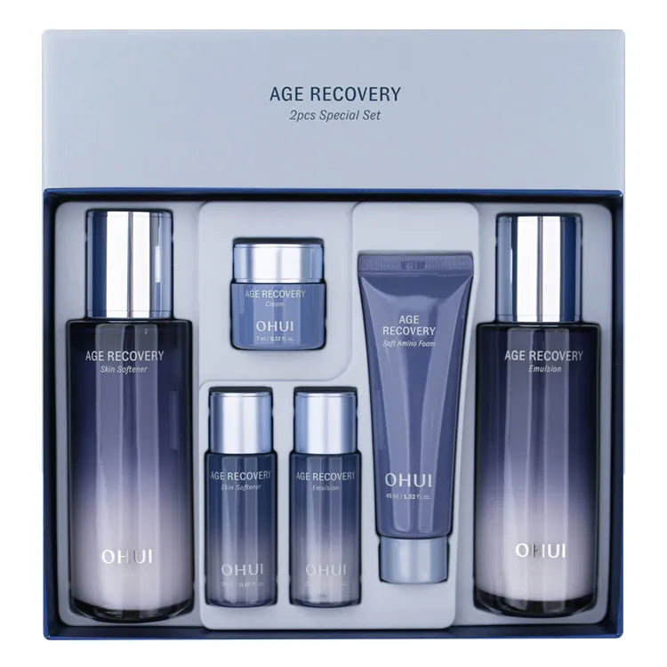 OHUI Age Recovery 2-Piece Special Set - Korean Anti-Aging Cream Duo