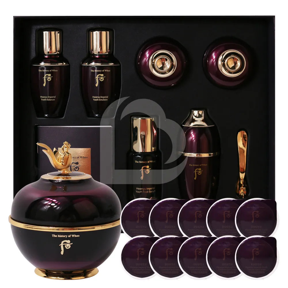 Whoo Hwanyu Anti-Aging Ritual Set – Eye Cream, 6pc & 10 Ampoules