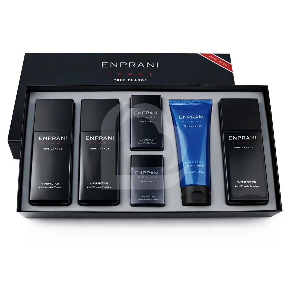 Enprani Homme V Perfection Toner & Emulsion Set for Men (2pc)