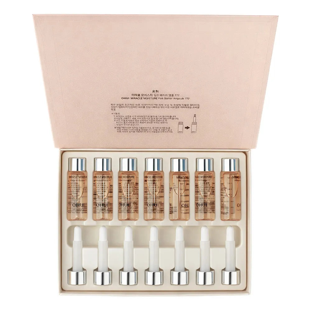 OHUI Miracle Moisture Pink Barrier Vitamin Ampoule 7x7ml