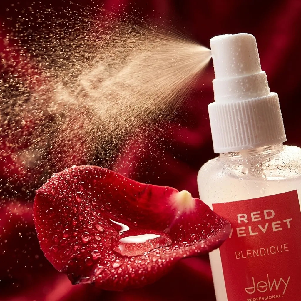 Detail - Dewy Professional Blendique Red Velvet Hair & Body Essence Mist 60ml