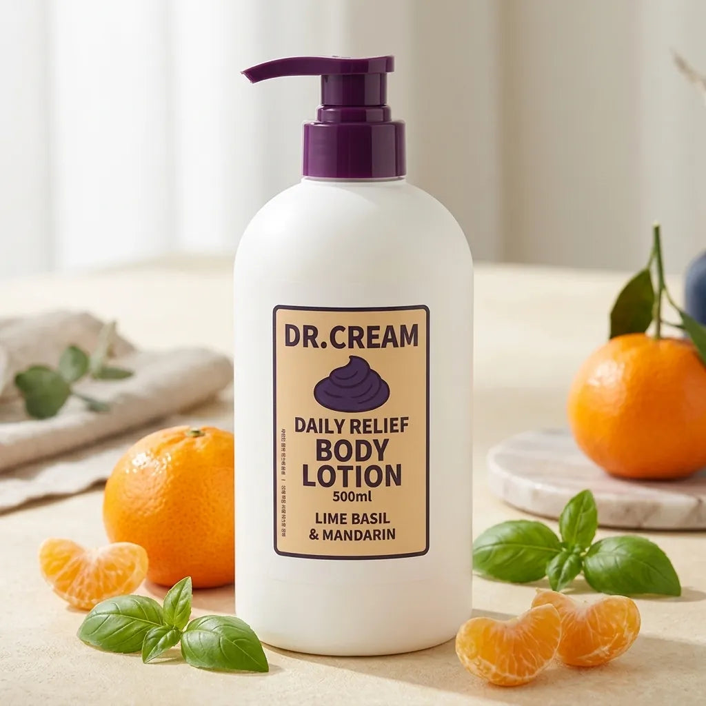 Dr.Cream Daily Relief Body Lotion, Lime Basil & Mandarin 500ml