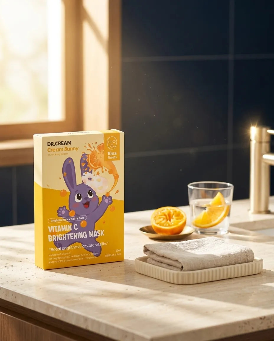Lifestyle - Dr.Cream x Cream Bunny Vitamin C Brightening Sheet Mask (10 Pack)