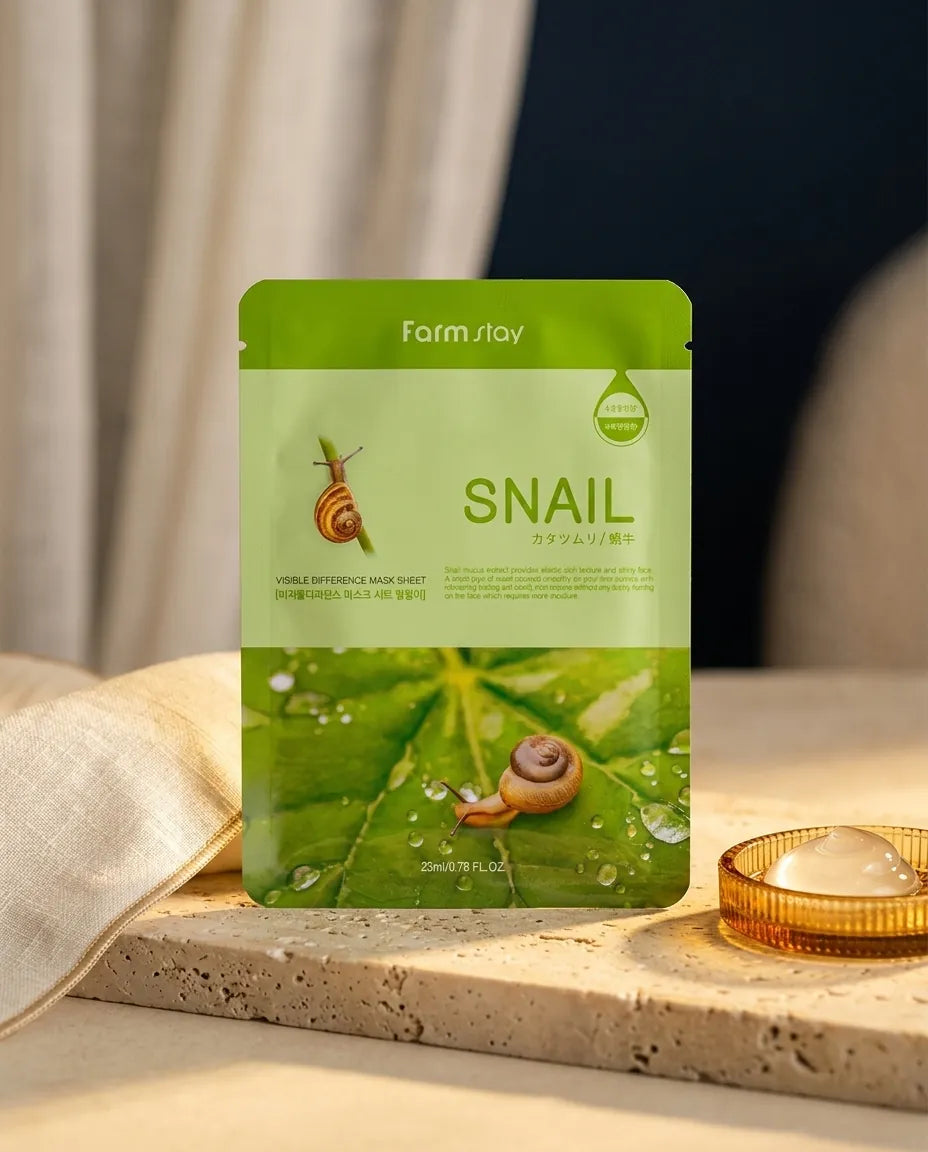 Lifestyle - Farm Stay Visible Difference Snail Mucin Sheet Mask 23ml (10-Pack)