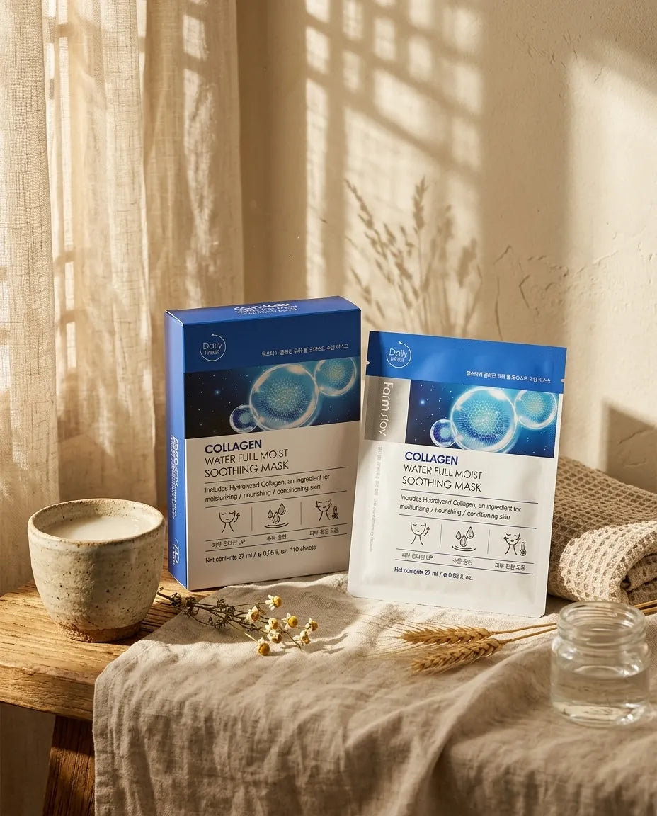 Lifestyle - Farmstay Collagen Water Full Moist Soothing Sheet Mask 10pk