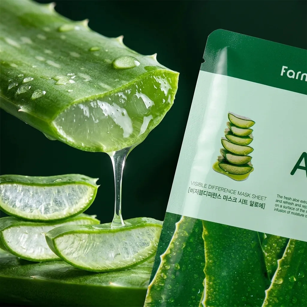 Detail - Farmstay Visible Difference Mask Sheet - Aloe, 23ml x10