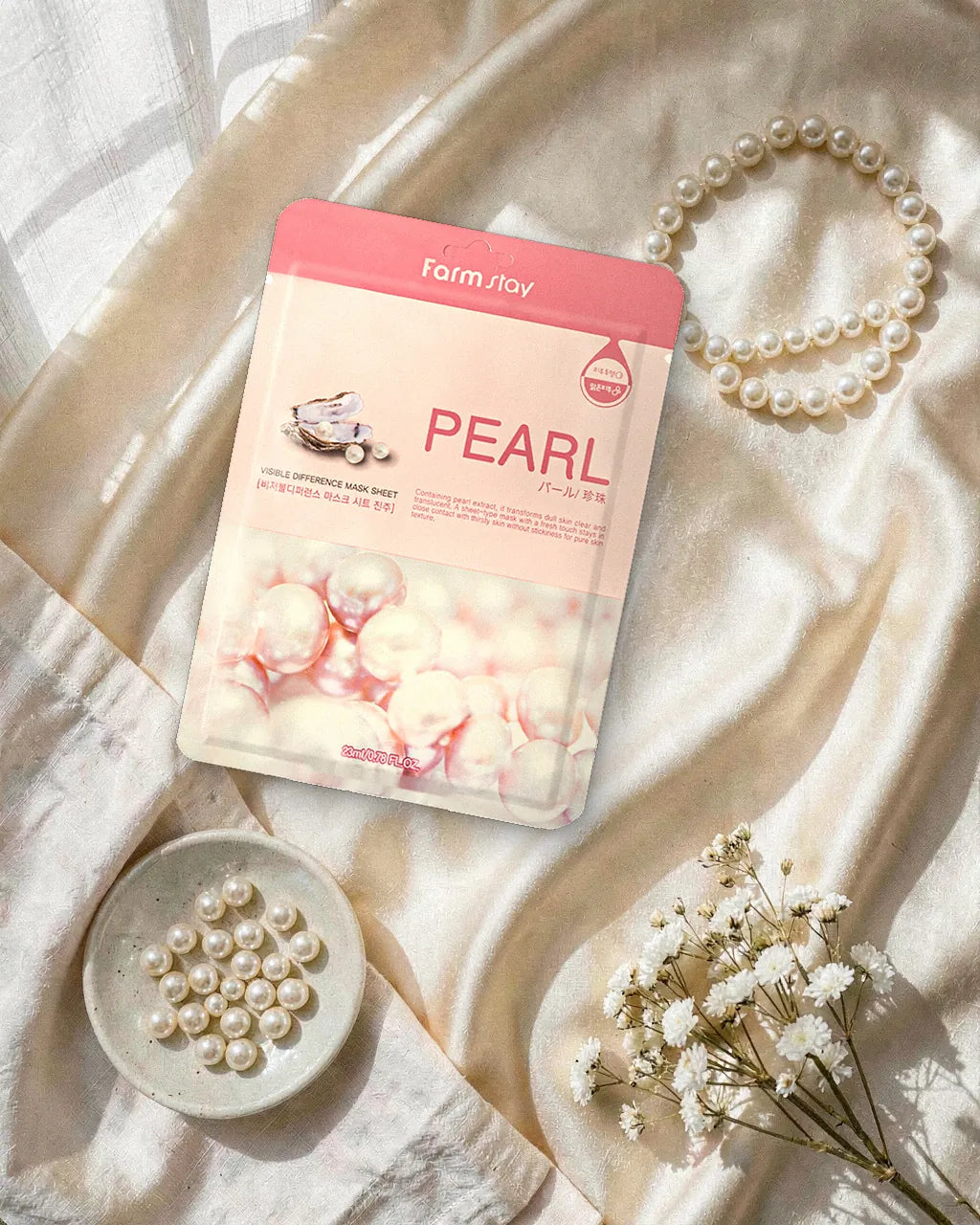 Lifestyle - Farmstay Visible Difference Pearl Sheet Mask (10 Pack)