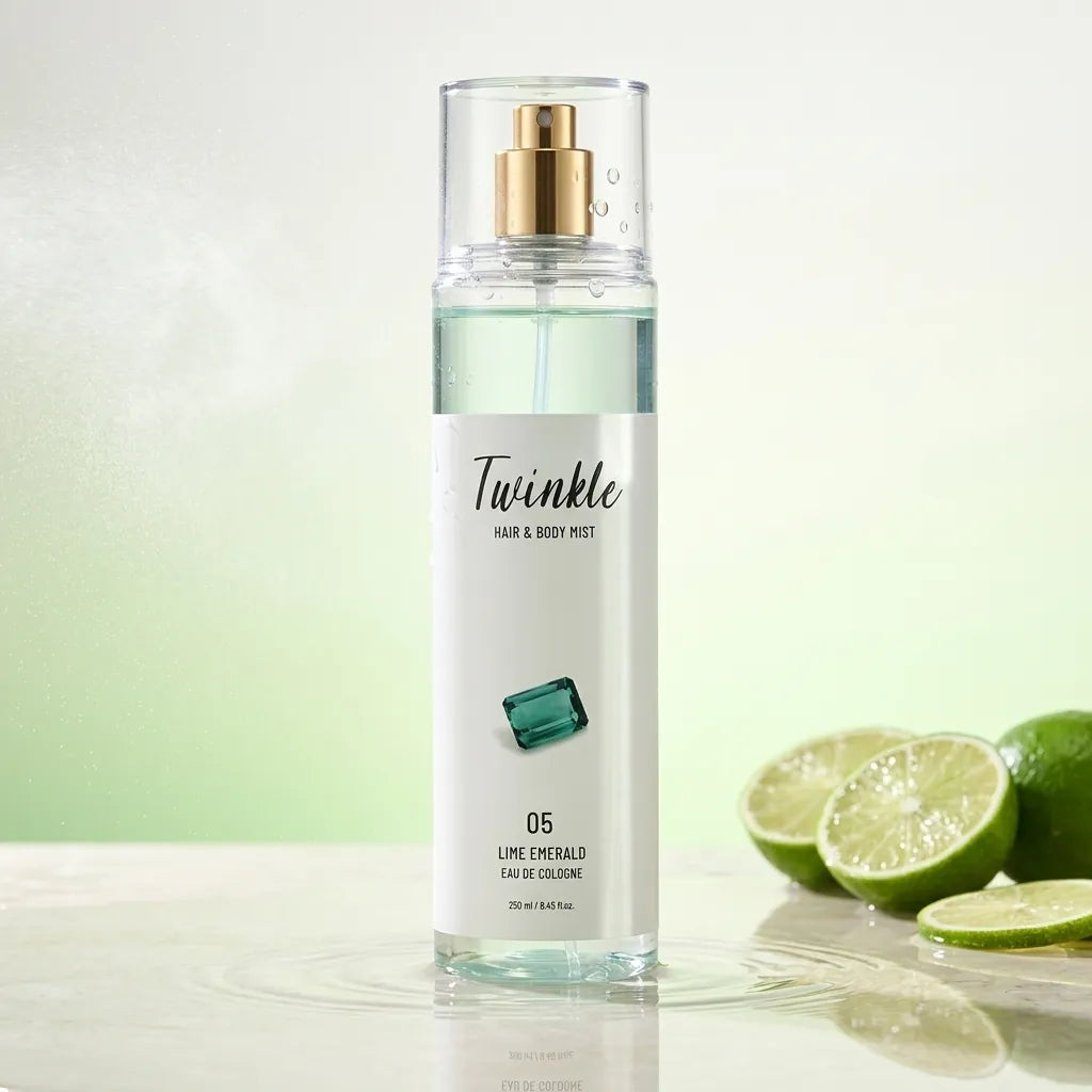 Food a Holic Twinkle Shimmer Hair & Body Mist 250ml - Lime Emerald