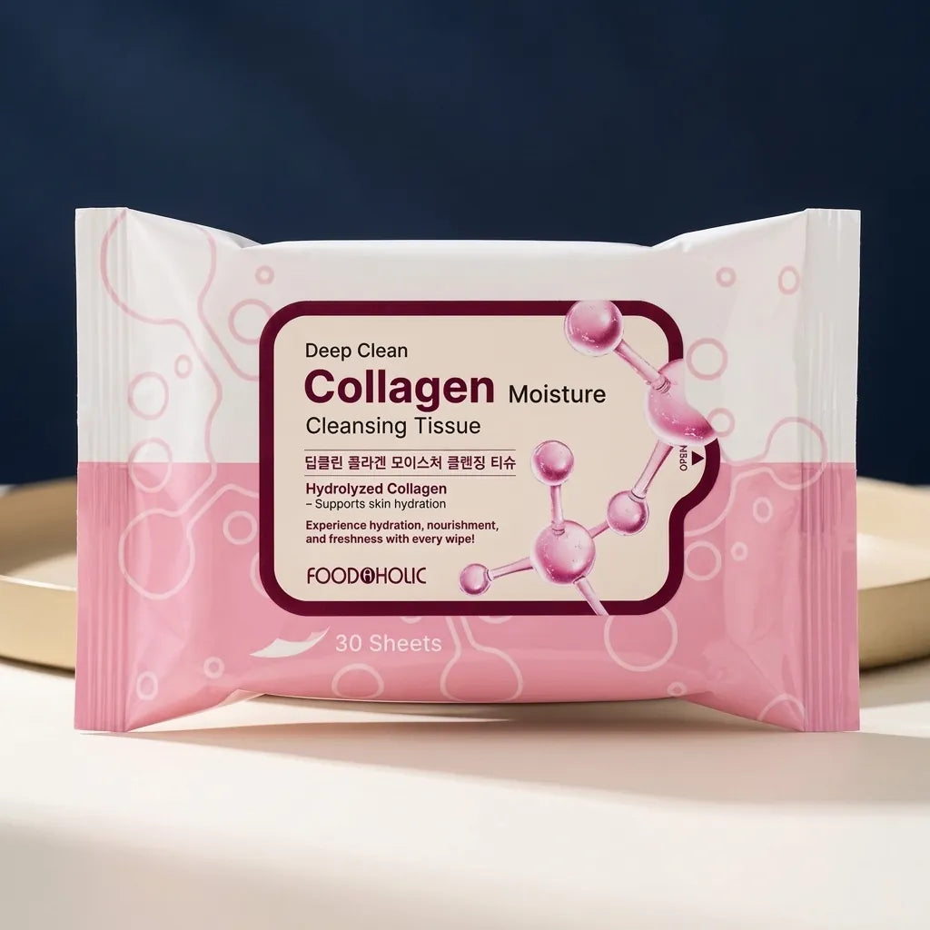 Foodaholic Deep Clean Collagen Moisture Cleansing Tissue 30pk
