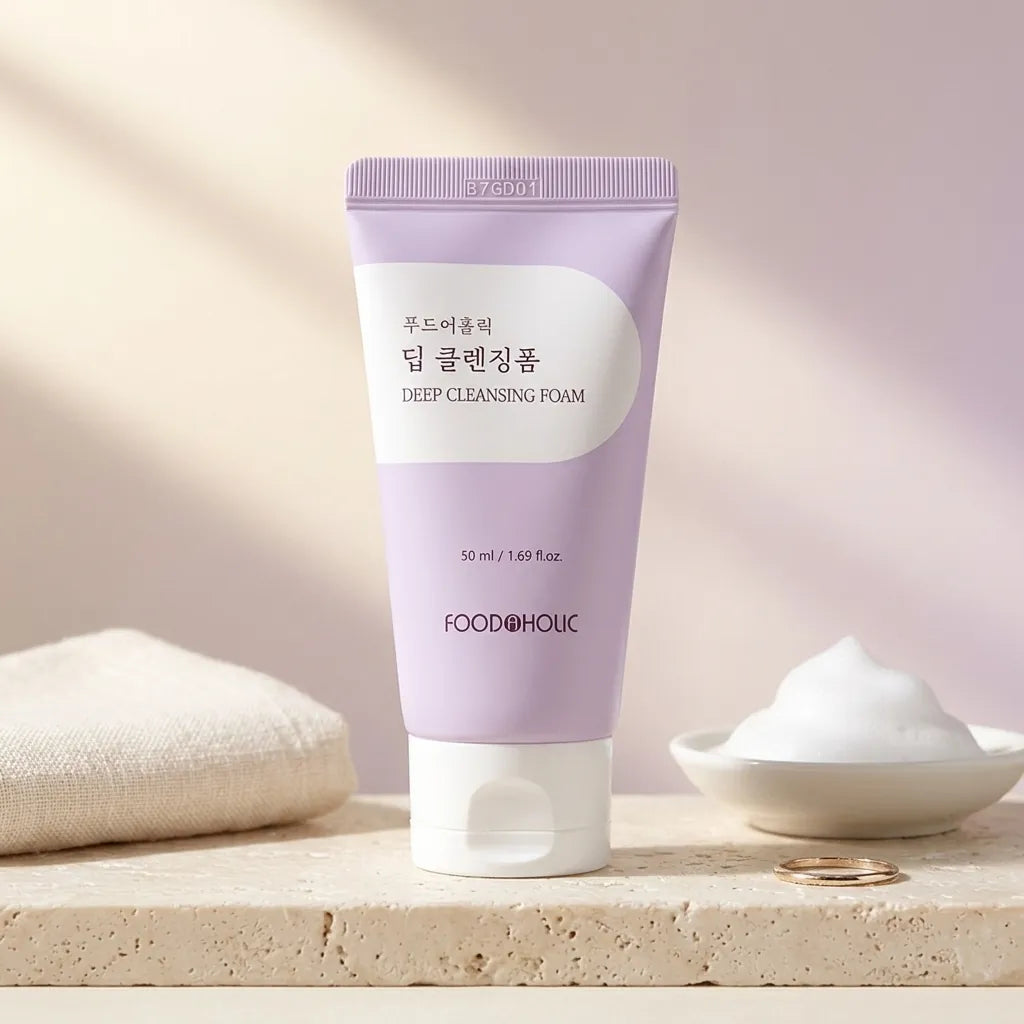 Foodaholic Deep Cleansing Foam - Travel Size 50ml K-Beauty Cleanser