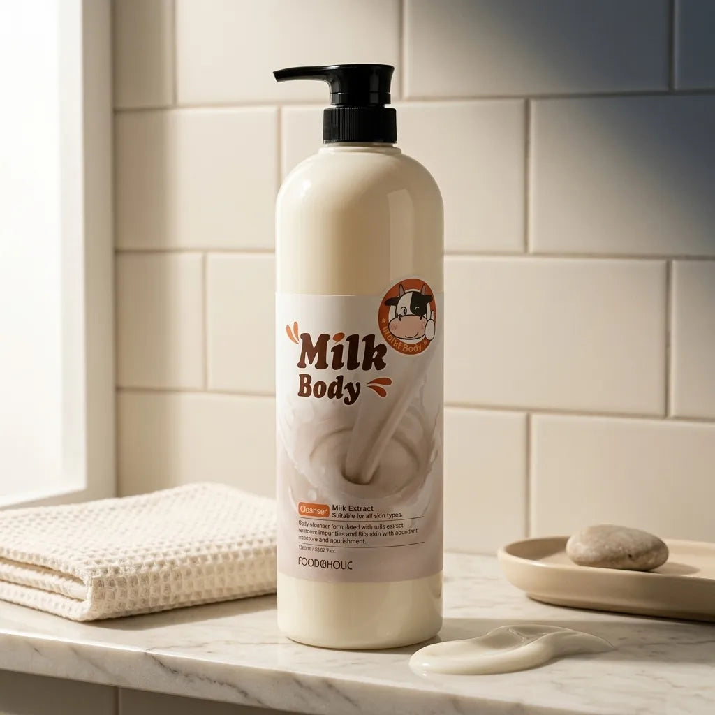 Foodaholic Milk Body Cleanser 1000ml - Creamy K-Beauty Body Wash