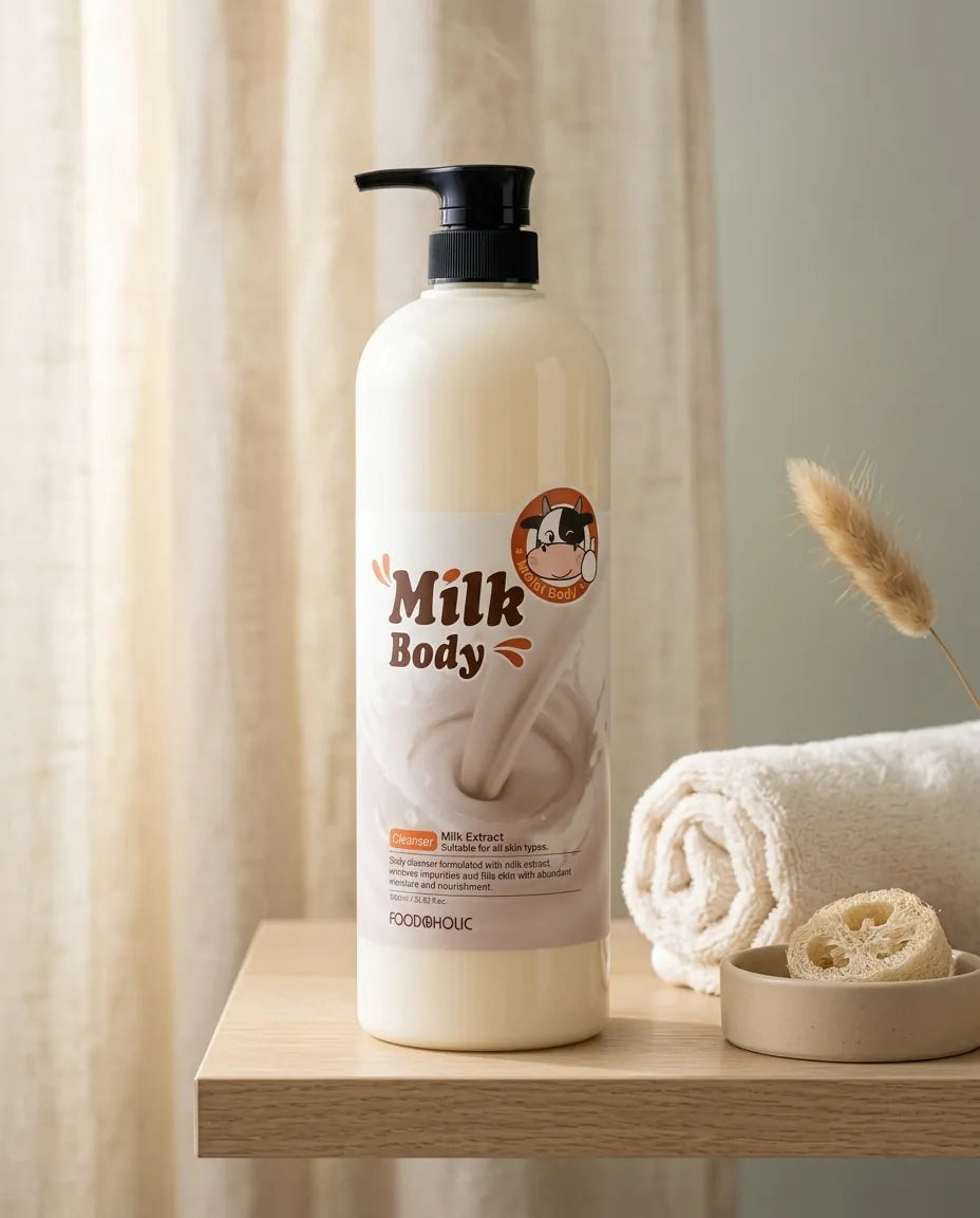 Lifestyle - Foodaholic Milk Body Cleanser 1000ml - Creamy K-Beauty Body Wash