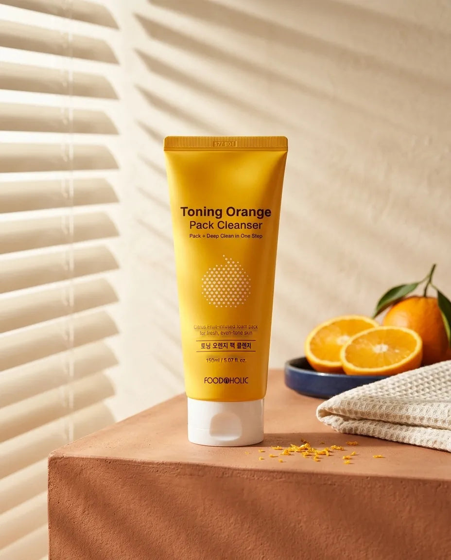 Lifestyle - Foodaholic Toning Orange Pack Cleanser 150ml | Brightening K-Beauty
