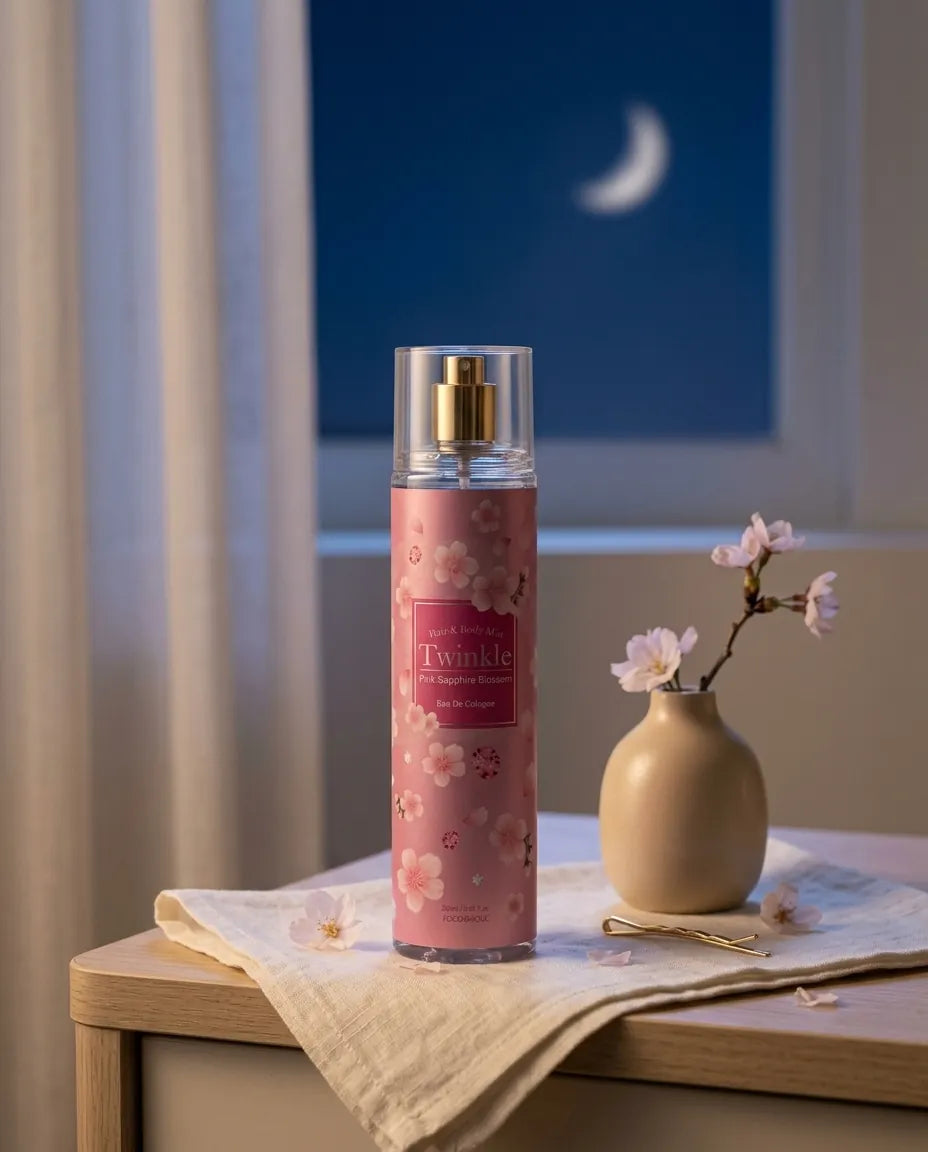 Lifestyle - Foodaholic Twinkle Hair & Body Mist 250ml - Pink Sapphire Blossom