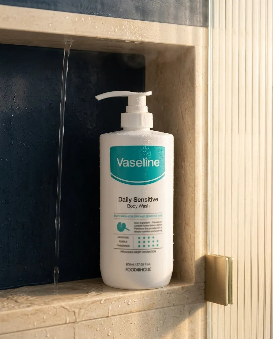 Lifestyle - Foodaholic Vaseline Body Wash 800ml - Daily Moisture Cleanser