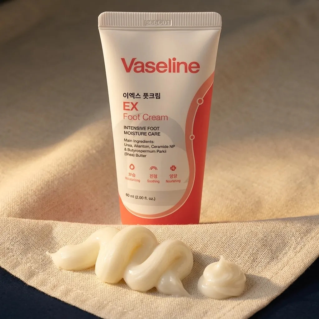 Detail - Foodaholic Vaseline EX Foot Cream 60ml - Cracked Heel Repair Balm