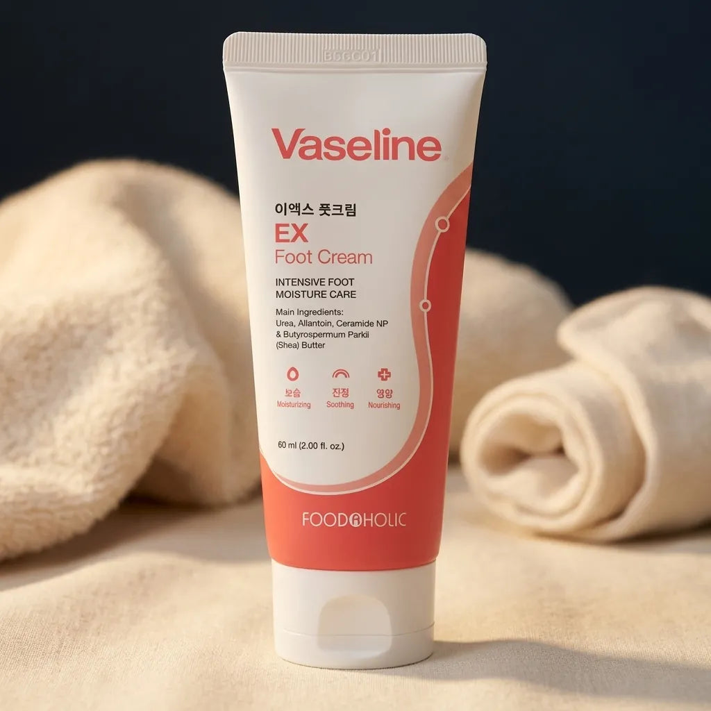 Foodaholic Vaseline EX Foot Cream 60ml - Cracked Heel Repair Balm