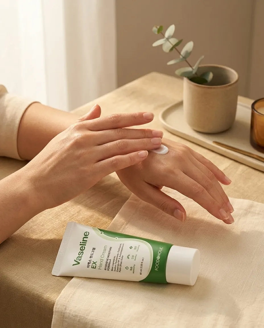 Lifestyle - Foodaholic Vaseline EX Hand Cream 60ml | K-Beauty Hand Repair