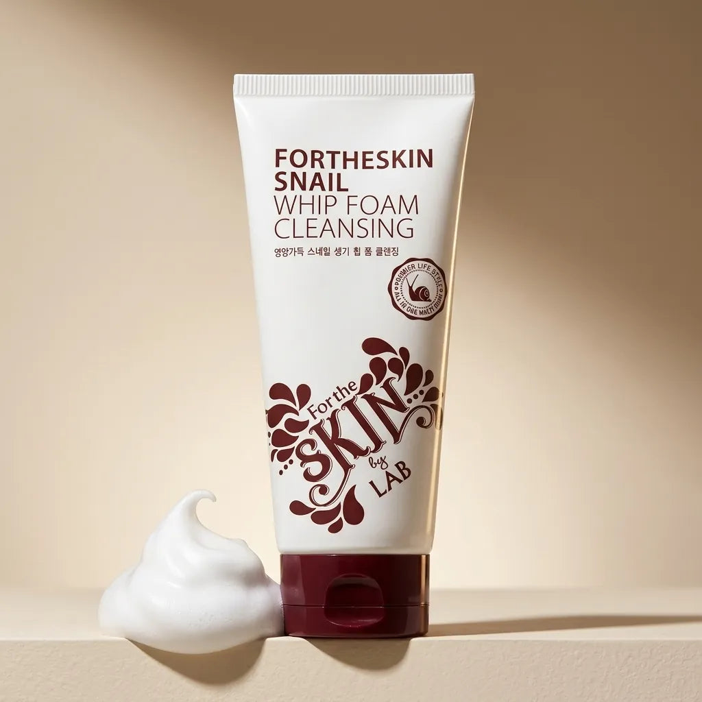 Forderskin Snail Whip Foam Cleanser 180ml - Gentle Mucin Face Wash