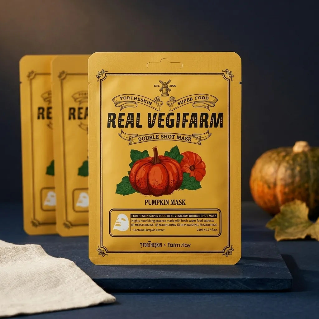 Fortheskin Pumpkin Real Vegetable Superfood Sheet Mask (10pk)