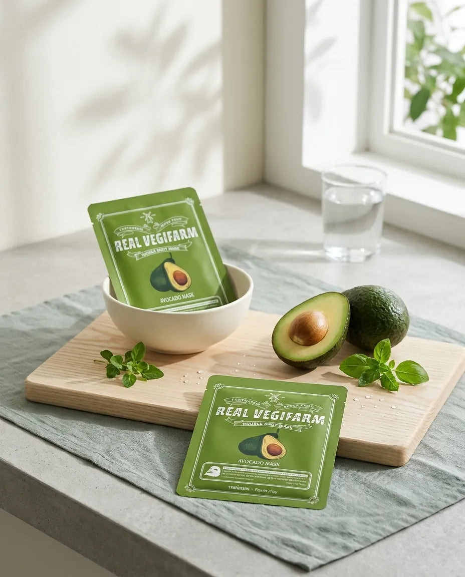 Lifestyle - FORTHESKIN Real Vegifarm Avocado Double Shot Ampoule Mask 10pk