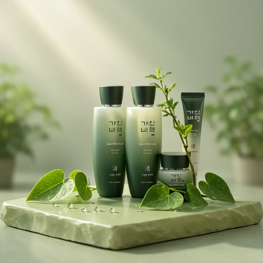 Gainbichaek Cheong Houttuynia Cordata 4-Piece Calming Skincare Set