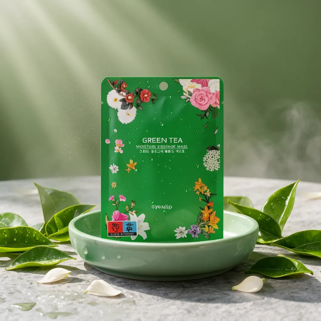 I&LIP Green Tea Moisture Essence Sheet Mask, 10-Pack