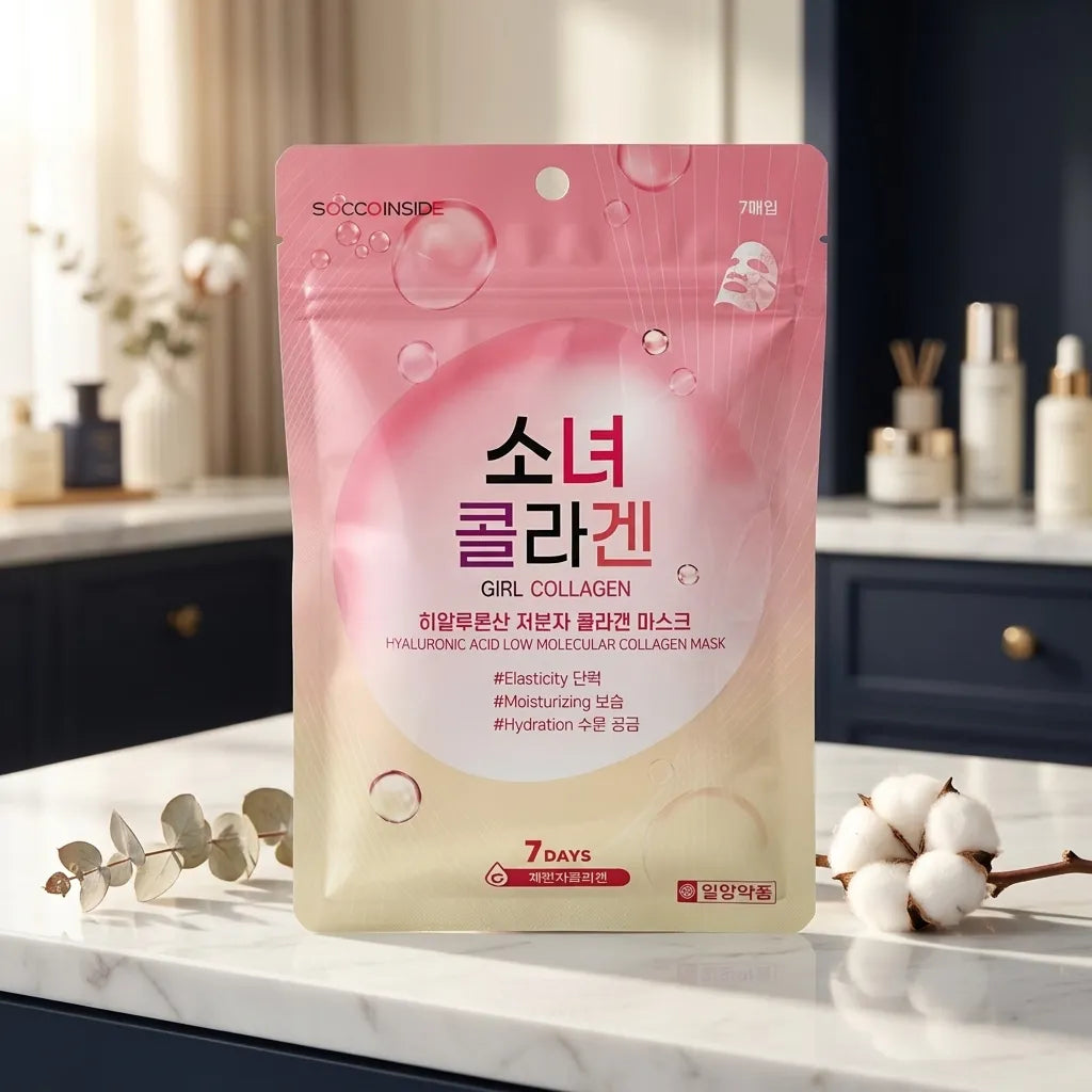 Lifestyle - Ilyang Low-Molecular Collagen + Hyaluronic Acid Sheet Mask, 7 Pack