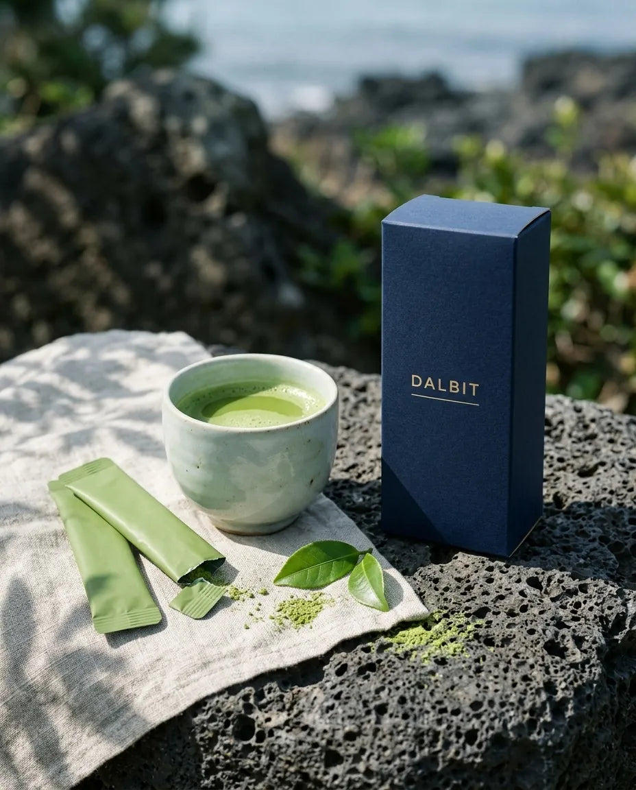 Lifestyle - Jeju Matcha Collagen Jelly Sticks - Korean Green Tea Snack