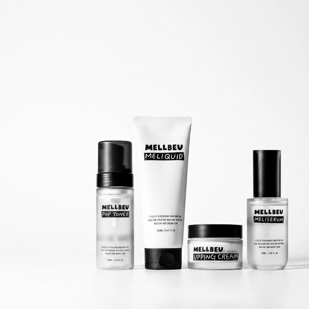 Mellbeu Makeup-Ready Synergy Set — 4-Step Korean Skin Prep Ritual