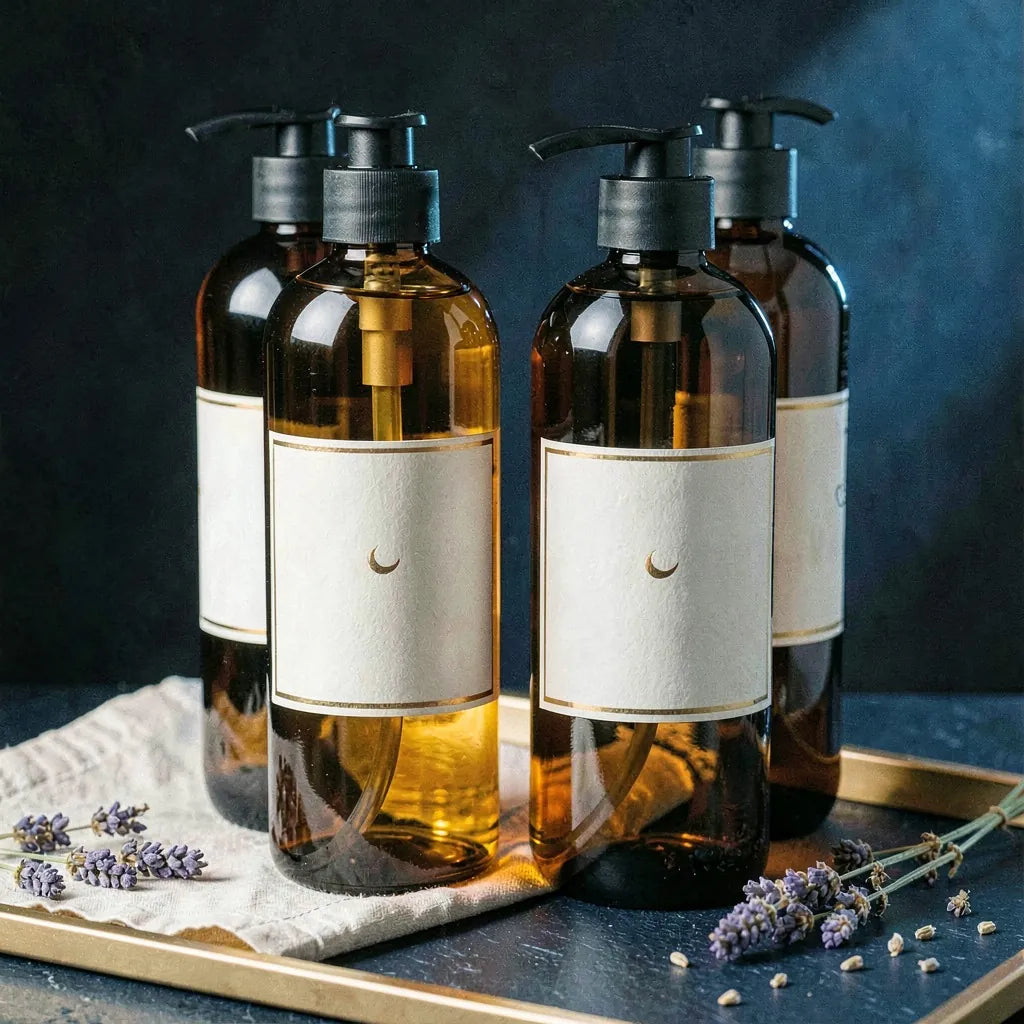 Merhenlab Lavender Aroma Massage Oil 1000ml (Pack of 4)