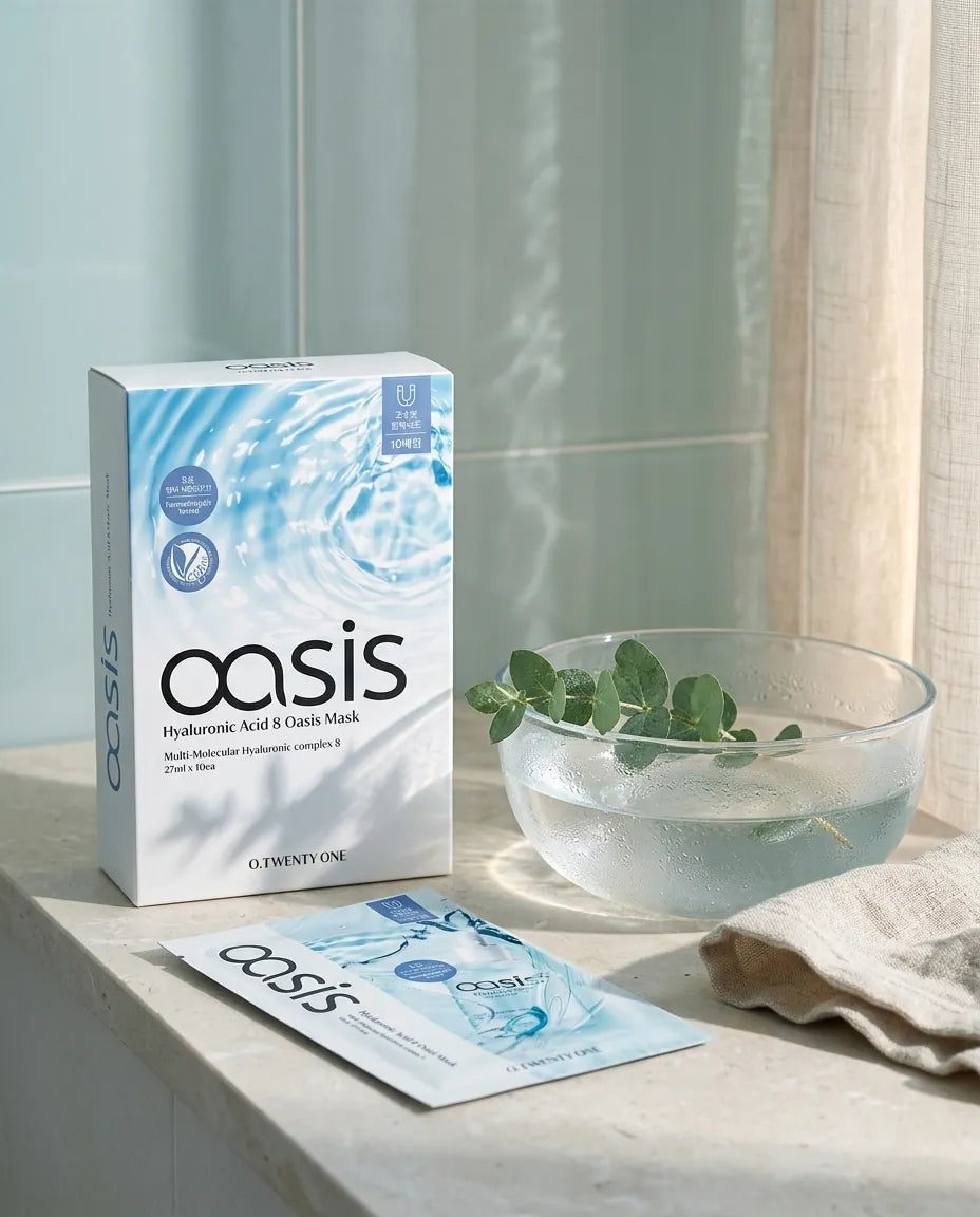 Lifestyle - O21 Hyaluronic Acid Oasis Hydrating Sheet Mask - 10 Pack