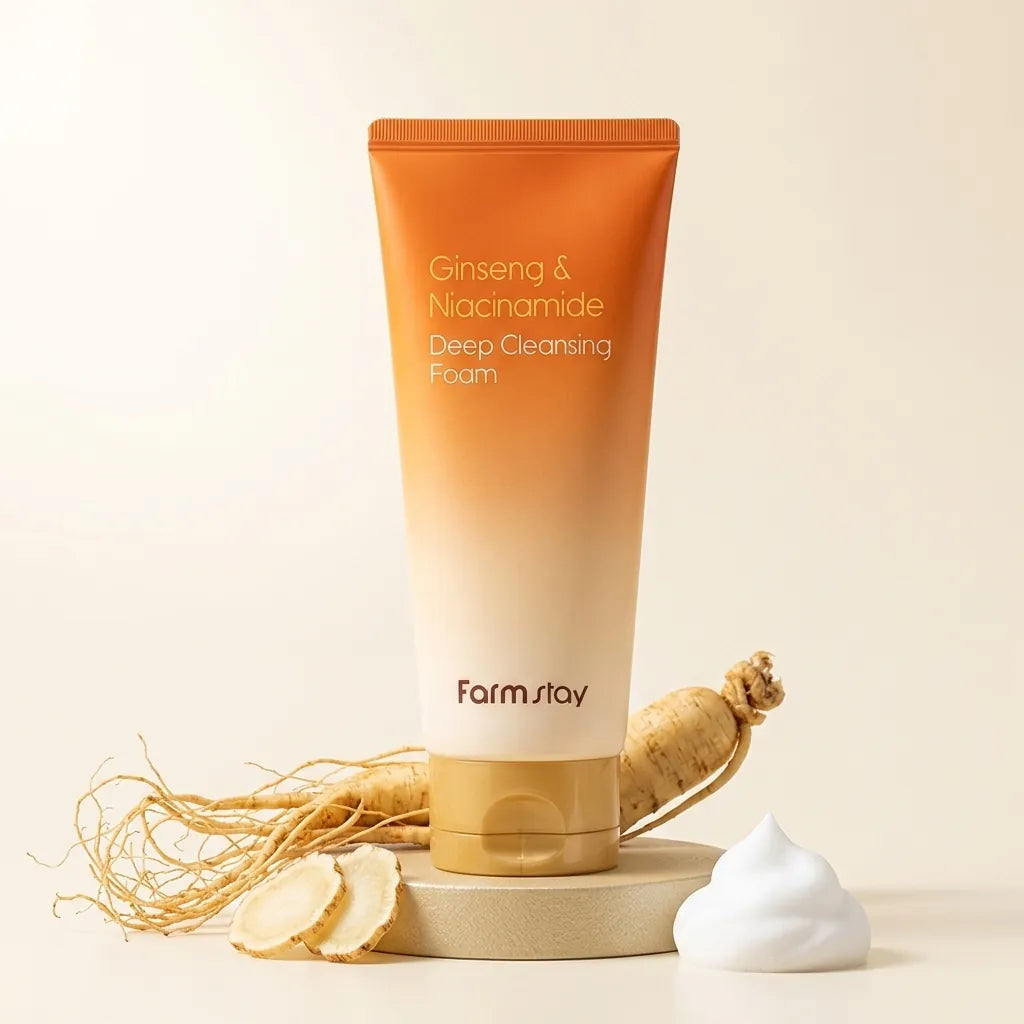Palmstay Ginseng & Niacinamide Deep Cleansing Foam 180ml