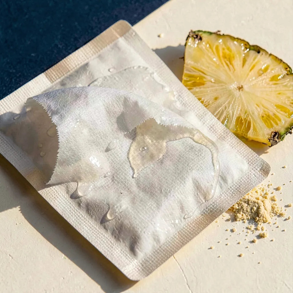 Detail - Pineapple Enzyme Exfoliating Sheet Mask 10-Pack | K-Beauty Brightening