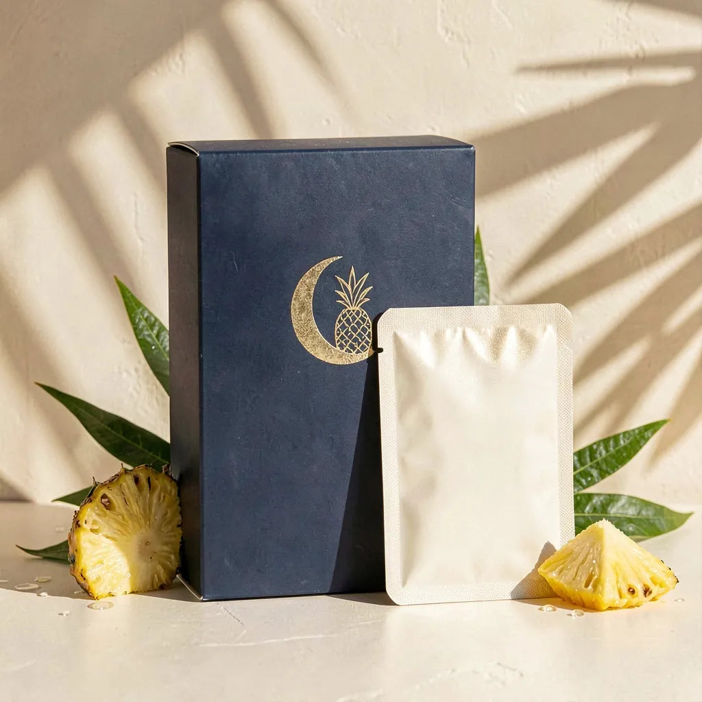 Pineapple Enzyme Exfoliating Sheet Mask 10-Pack | K-Beauty Brightening