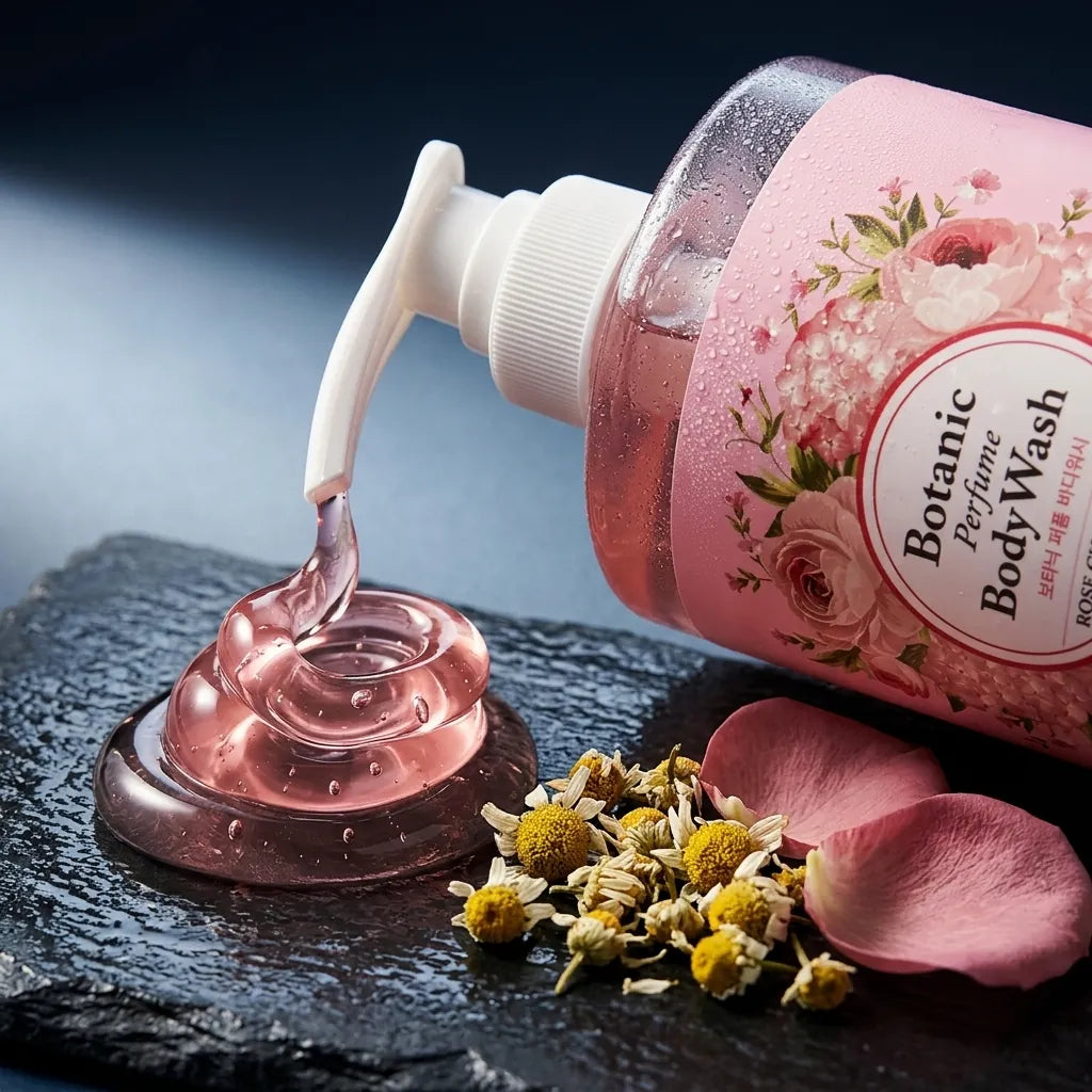 Detail - Rose Chamomile Botanic Perfume Body Wash 800ml