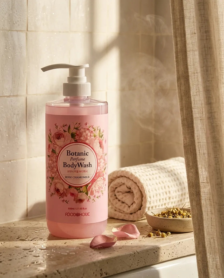 Lifestyle - Rose Chamomile Botanic Perfume Body Wash 800ml