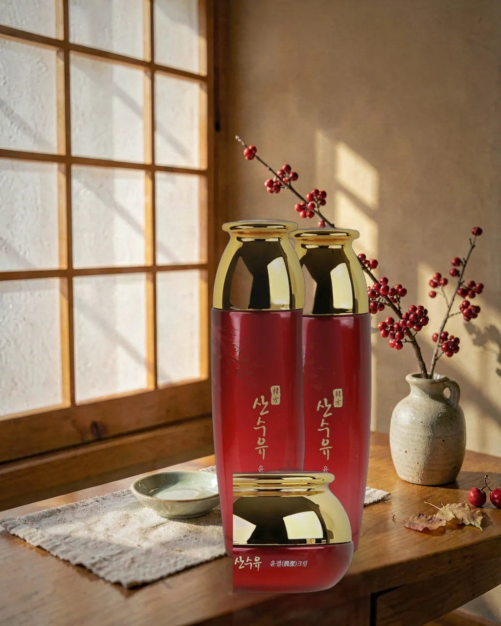 Lifestyle - Sansuyu Cornus Antioxidant Glow 3-Piece Skincare Set