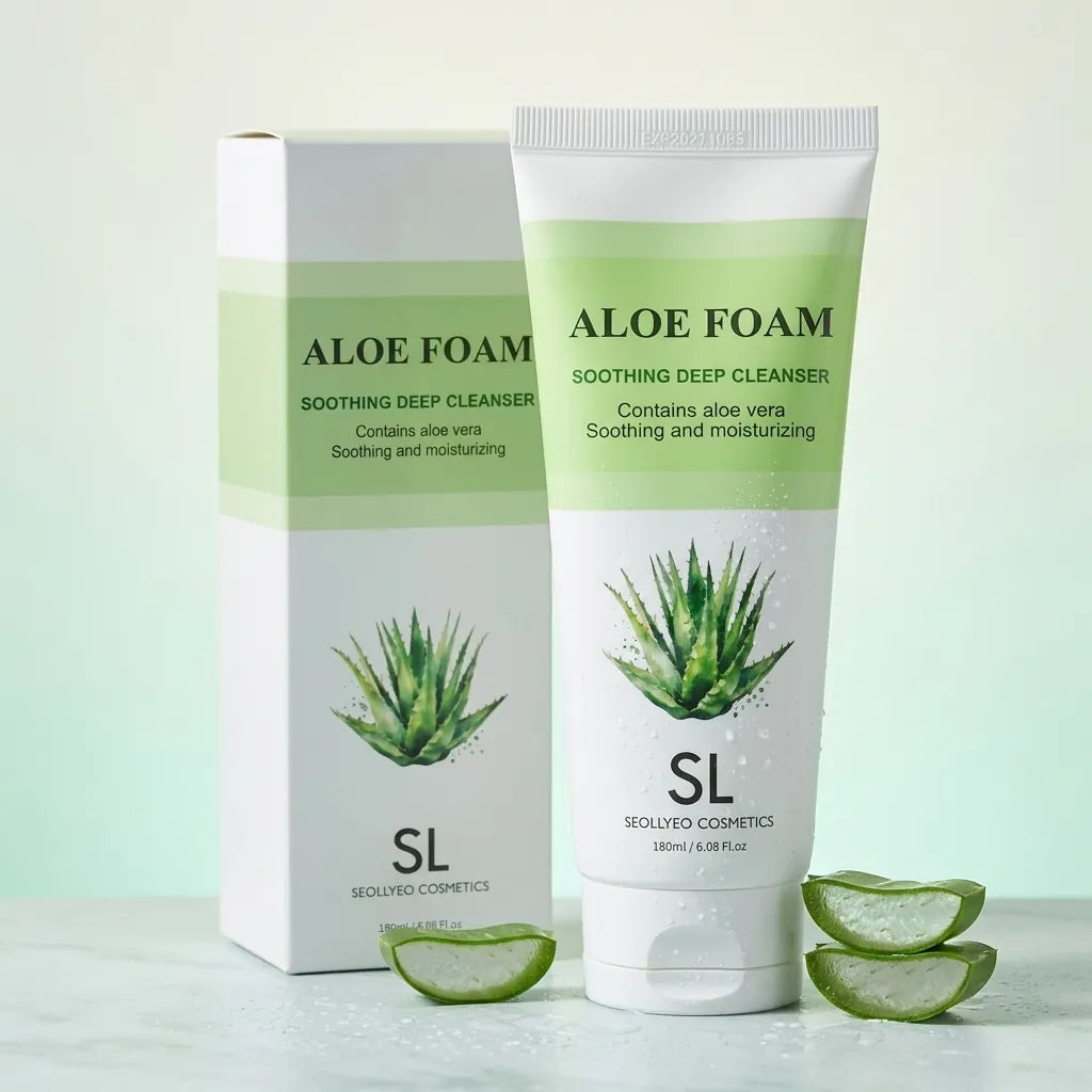 Seolryeo Aloe Foam Soothing Deep Cleanser 180ml