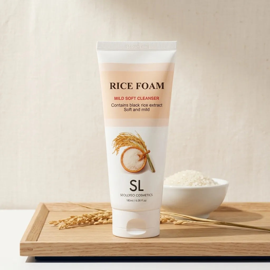 Seolryeo Rice Foam Mild Soft Cleanser 180ml