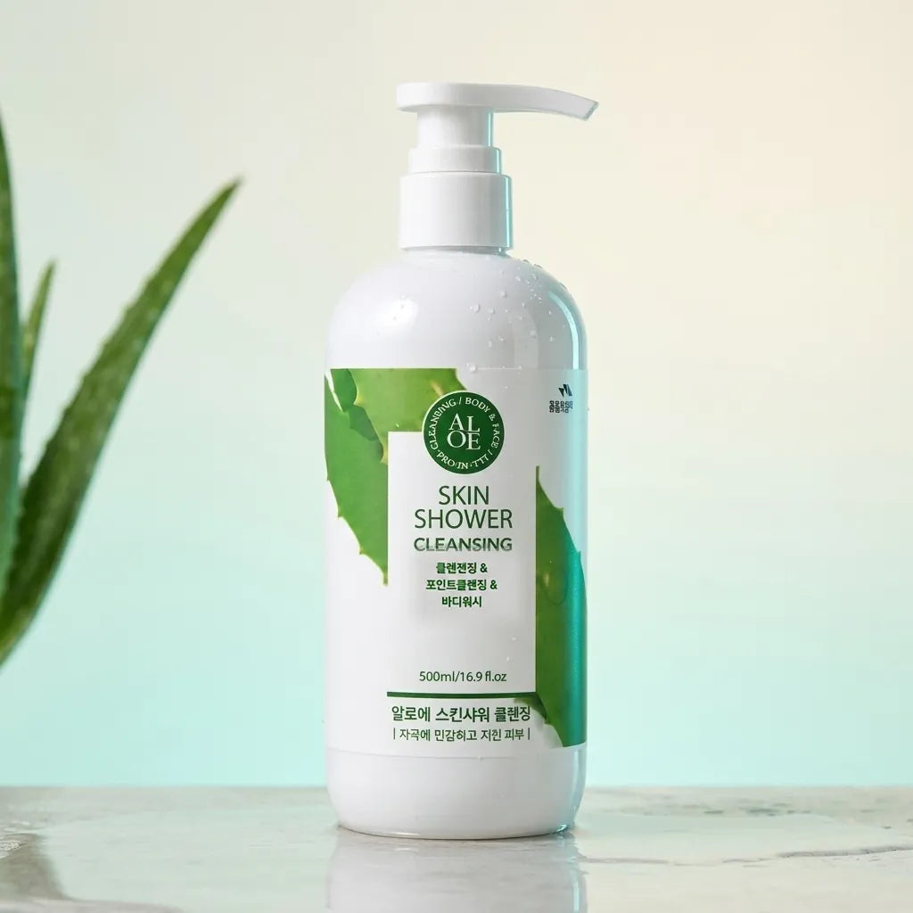 Somang Aloe Skin Shower Cleansing Gel 500ml - Korean Body Wash
