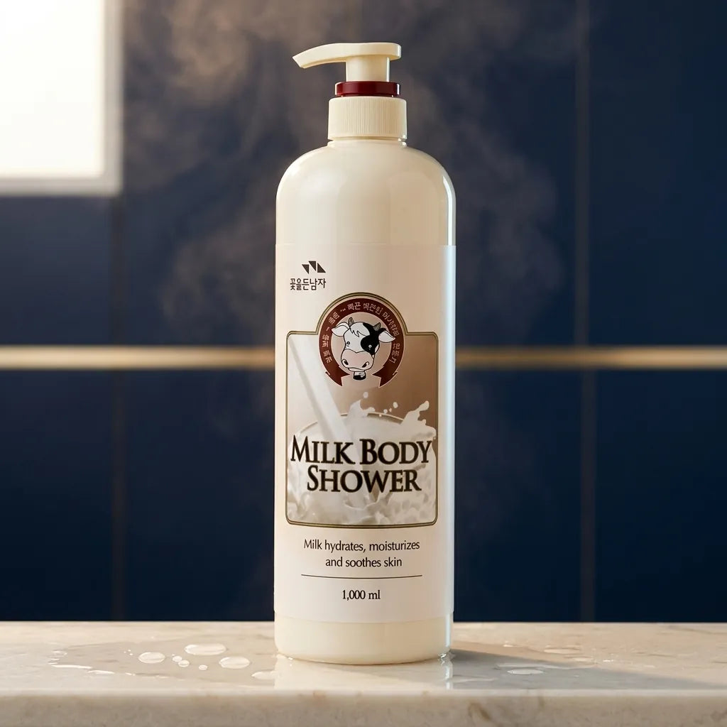 Somang Flower Man Milk Body Shower 1000ml - Moisturizing K-Beauty