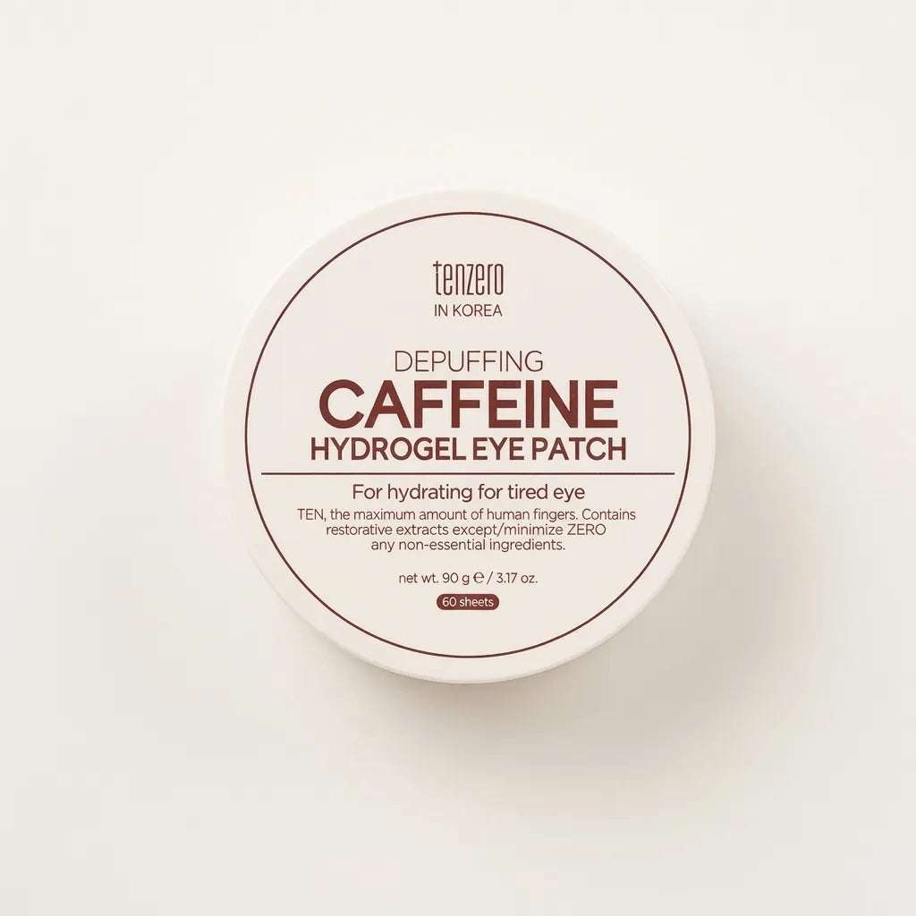TenZero Caffeine Hydrogel Eye Patches for De-Puffing & Dark Circles