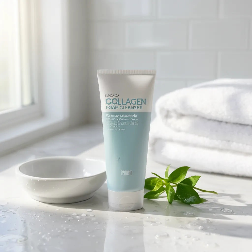 Tenzero Hydro Collagen Foam Cleanser 180g - Hydrating K-Beauty Wash