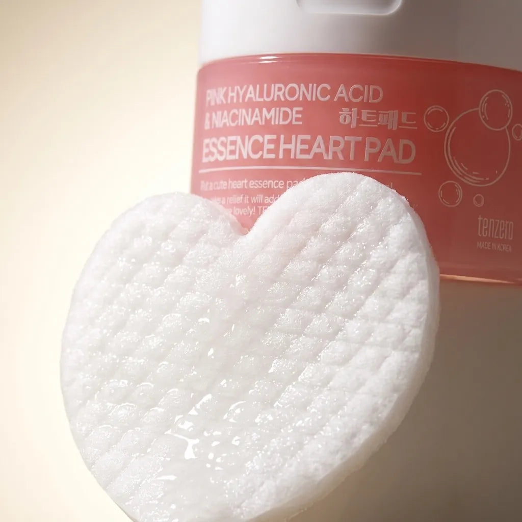 Detail - Tenzero Pink Hyaluronic Acid Niacinamide Heart Patch Pads 150g