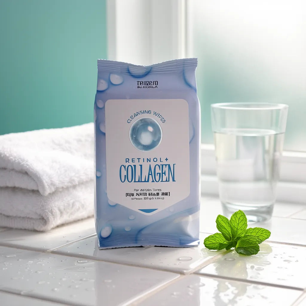 Tenzero Retinol Collagen Cleansing Tissues, 30 Count