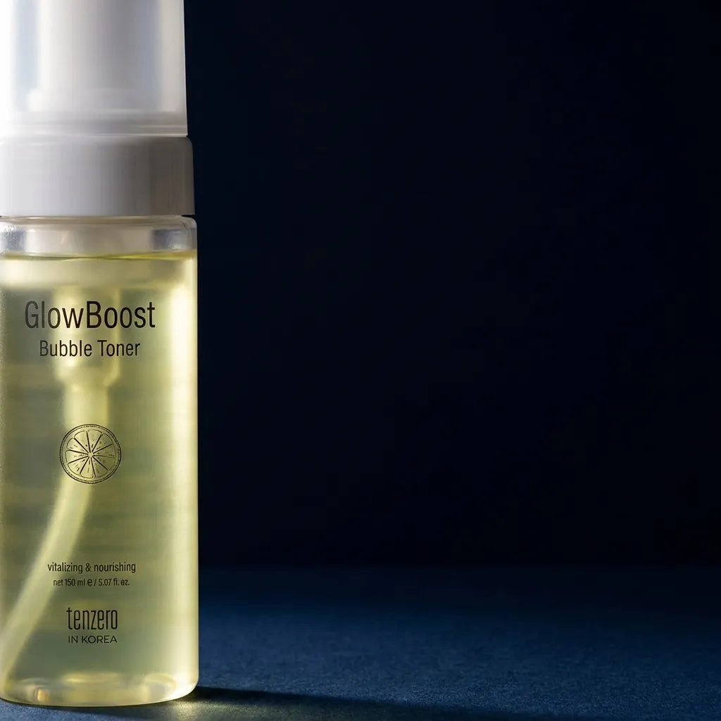 Detail - Tenzero Glow Boost Bubble Toner 150ml — exfoliating glass-skin toner