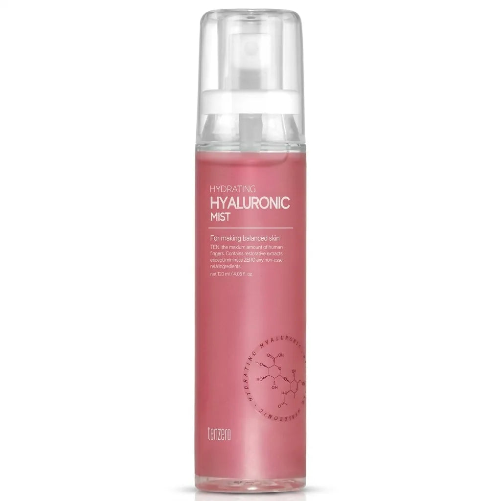 TEN ZERO Hydrating Hyaluronic Mist 120ml — instant dewy hydration